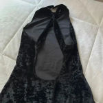 BB Dakota ‎ Suede Criss Cross Bodysuit Black Medium Photo 3