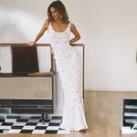 Princess Polly NWT  Floral Maxi Dress Eco Viscose White Size 4 Photo 1