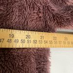 PINK - Victoria's Secret Victoria's Secret PINK Teddy Sherpa Mauve Fleece 1/2 Zip Pullover Sz Medium Photo 5