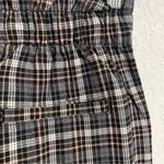 American Eagle NWT Womens Shorts Gray Black Plaid Cuff Hem Pleated Front Size 4 Photo 8