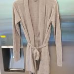 Barefoot Dreams 💕💕 CozyChic Drape Rib Cardigan Ultra Lite Beach Rock XS NWOT Photo 9