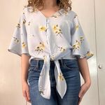 Lush Clothing Lush Floral Cropped Top Photo 0
