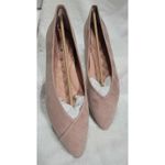Birdies NWT Women's The Goldfinch Suede in Natural Pink size 9.5 Preppy Boho Photo 1