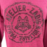 Zadig & Voltaire  100% Wool Red Studded Beaded Long Sleeve Sweater Shirt Top S Photo 2