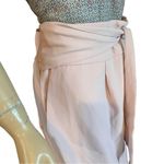 EXPRESS  LIGHT BLUSH PINK SUPER HIGH RISE ANKLE LENGTH PAPER BAG TROUSERS NWT 18 Photo 5