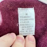 Creatore Dark Purple Maroon Angora Lambswool Blend Feminine Embroidered Beaded M Size M Photo 7