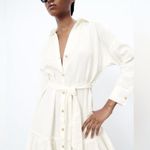 ZARA  Linen Shirtdress Photo 3