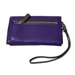 Cole Haan Wristlet Style B44152 Light Purple/Gray Leather Snap/Zipper Pricetag Photo 3