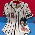 Bratz doll Jersey Top Baseball shirt L White Size L Photo 0