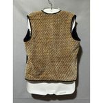 Laura Fisher Bonvallet Vintage Chenille Gold Black Textured Art to Wear Vest Size undefined Photo 5