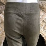 Splendid Faux Suede Pull on Skinny Green High Rise Pants Women’s Size Large Photo 3