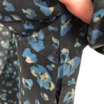 Pam & Gela Floral V Neck Silk Dress Short Sleeves Size Small Photo 6