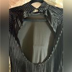 Lulus  Black Velvet Bodysuit NWOT Photo 6