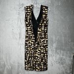Ralph Lauren Lauren  Dress Womens 4 Brown Black Beige‎ Abstract Print Sleeveless Photo 3