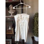 Ronny Kobo June Satin Jacquard Mini Dress White Womens Size Small Photo 5