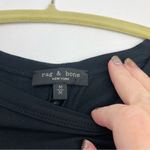 Rag and Bone Womens Size Medium Black Long Sleeve Shirt Top Stretch Modal Spandex Photo 1