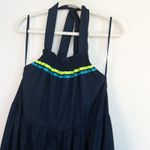 Mira Mikati Navy Blue Tiered Maxi Dress Photo 5