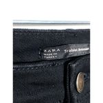 ZARA  Trafaluc Denimwear Black Skinny Jeans White Side Striped Womens 6 Stretch Photo 3