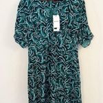 Whistles Asos Watercolour Zebra Print Dress Button Front V Photo 0