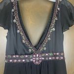 Sue Wong  size 4 small Black Nocturne mini silk beaded y2k Dress party dance lbd Photo 7