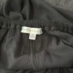 Sandra Darren Gauzy Black Off or On Shoulder Dress. Dressy or Casual Photo 4