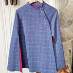 Vintage Handmade Blue Plaid Cape Size undefined Photo 0