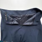 Karen Millen Navy Blue A-Line Flared Skirt US 6 | Button Waist Detail | Elegant Photo 10