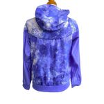 Nike Women Purple Black Hiking Run Raincoat Jacket Hood Water-Resistant size L Photo 2