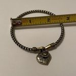 Brighton  Forever / Always Bangle Bracelet Twisted Cable Style / Drawstring Bag Photo 9