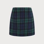 Rihoas Green Plaid Straight Mini Skirt Size 6 Photo 5