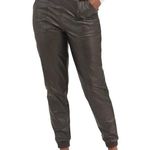 Spanx  Leather Like Jogger Pant Black Vegan Stretch Comfort Size M NWOT Photo 14