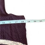 Free People Intimately Trapeze babydoll mini dress purple polka dots lace M Photo 3