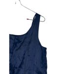 J.Crew Women Tank Top Metallic Silk Blend Sleeveless Scoop Neck Navy Blue 14 Photo 7