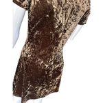 90’s Y2K Byer Too! California Short Sleeve brown velvet mini dress small​​​​​​​ Photo 8