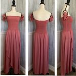 Young Fabulous and Broke Frida Rose Smocked Bodice Maxi Dress M Photo 6