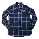 H&M Penn State Nittany Lions Shirt Sz 8 Flannel Button Up Long Sleeve Navy Blue Photo 0
