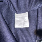 Euc Fig And Flower Shift Dress Womens Blue Floral Lined X Button Front Sz med Photo 3