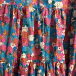 Lola May Plus Tiered Retro Vintage Floral Puff Sleeve Tiered Midi Flare Dress Red Size 18 Photo 5
