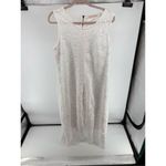 Soft Surroundings  Dress Madelyn Lace White Women Size 14 Lined Sharkbite Hem Photo 11