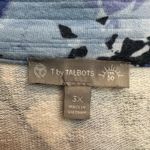 Talbots Cozy Crush Half Zip Pullover Watercolor Painted Floral Plus Size 3X Photo 9