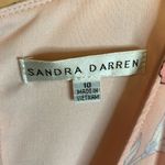 Sandra Darren  Pink Floral Faux Wrap Hi Low Vee Neck‎ Maxi Dress Size 10 Photo 1