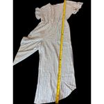 Hudson June Womens Jumpsuit Plus Size 1 Blue Ivory Stripe Linen Blend 1 Piece Photo 6