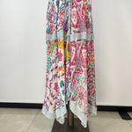 Johnny Was $458 NWOT  Embroidered Irregular Asymmetry Floral Midi Shirt Dress S Photo 3