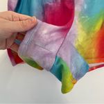 Torrid  3 Plus Size Sleep Terry Cloth Beach Short Rainbow Tie Dye Pull On Coverup Photo 8