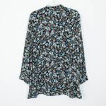 J.Jill  Womens Dark Fairy Floral Button Front Layered Tunic Top Size 2X Dainty Photo 6