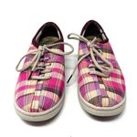 Dansko  Size 8.5 Sneaker Pink Plaid Lace Up Arch Support Comfort Walking Workwear Photo 1