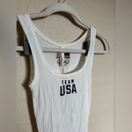 SKIMS  x TEAM USA ribbed romper onesie size xs in white NEW‎ Photo 1