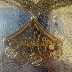 Anthropologie  Elegant Gold and Brown Necklace Photo 2