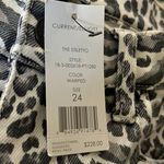 Current/Elliott Current Elliott The Stiletto Skinny Jeans Warped Species Animal Print Sz 24 NWT Photo 8