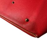 Dooney & Bourke Vintage Large Purse Red Pebbled Leather Tote Bag Adjustable Photo 10